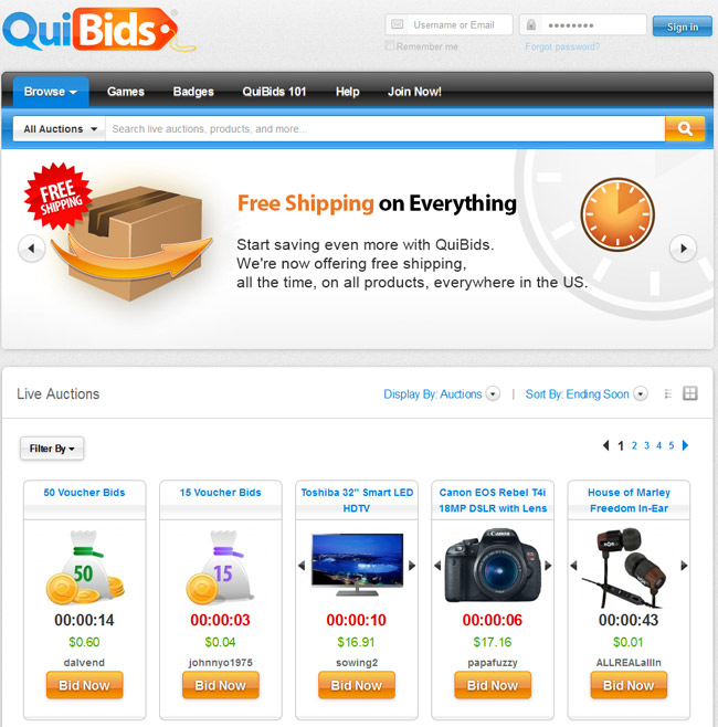 quibids-homepage