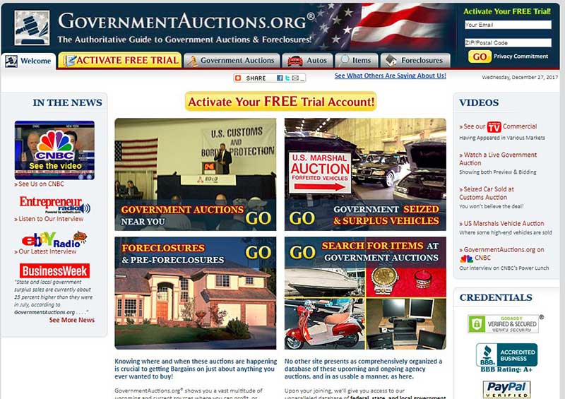 government auction sites