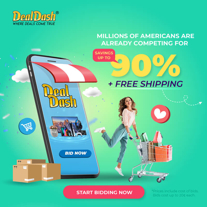 DealDash 90% savings